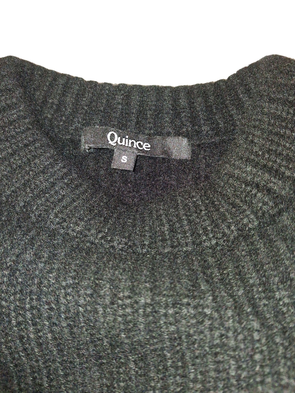 Quince Mongolian Cashmere Fisherman Crewneck Women's Sweater - Small - Picture 5 of 7